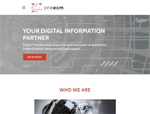 Tablet Screenshot of oneecm.com